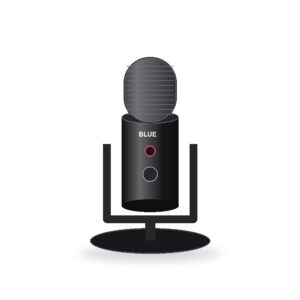Blue Yeti USB Multi-Pattern Condenser Microphone for Streaming Podcasting and Studio Recording Blackout