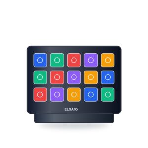 Elgato Stream Deck MK.2 Studio Controller with 15 Customizable LCD Keys and Detachable Stand Black