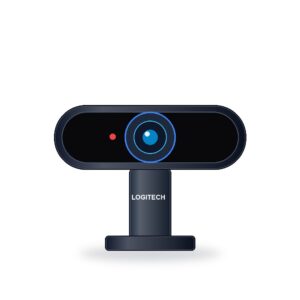 Logitech Brio 4K Ultra HD Pro Business Webcam with HDR RightLight 3 and Dual Omni-Directional Mics